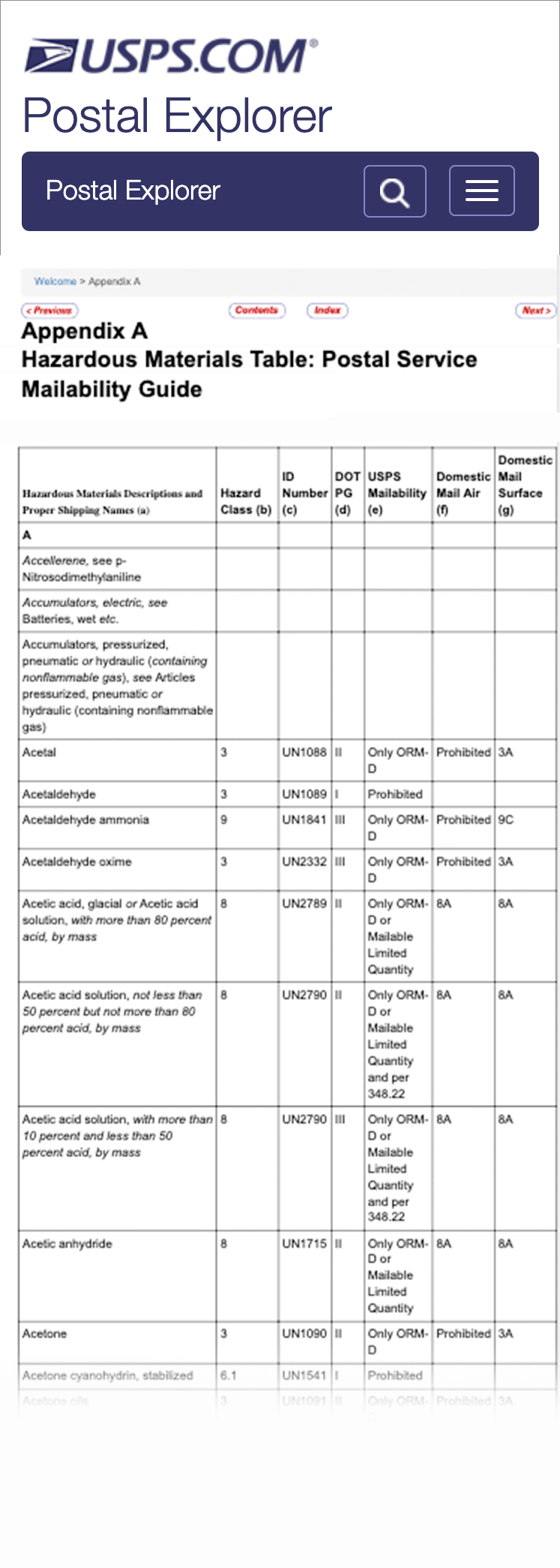 Publication 52, Appendix A.